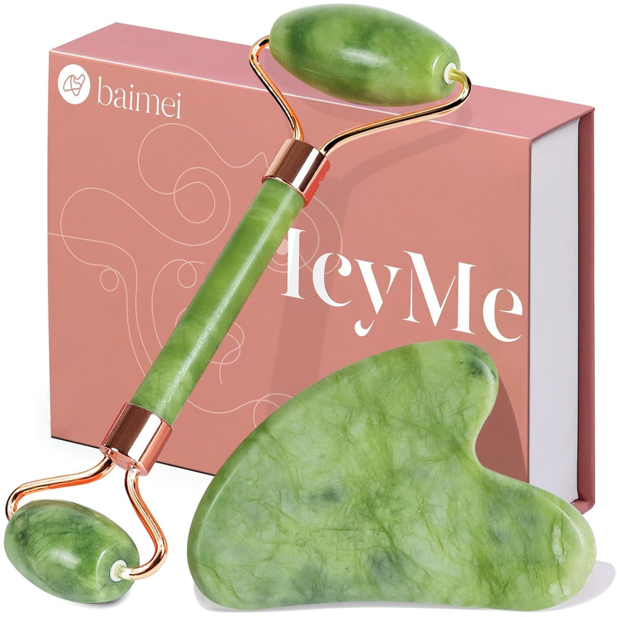 Cool Glow Jade Roller Set
