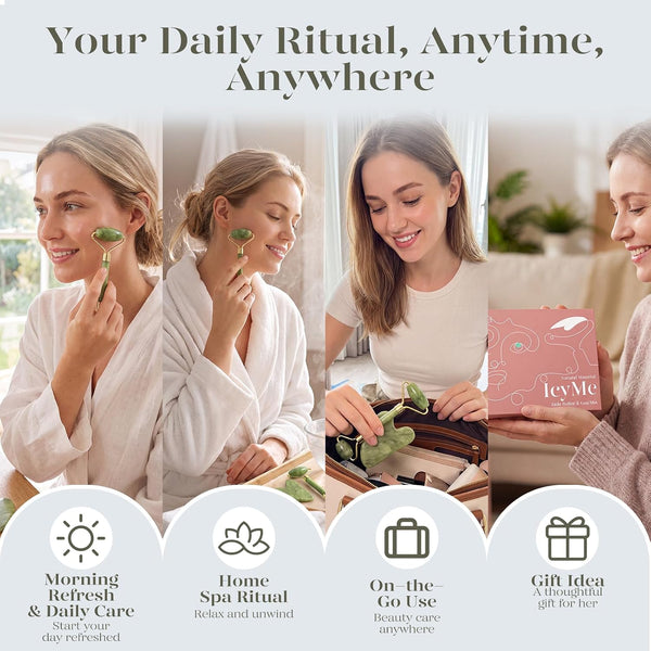 Cool Glow Jade Roller Set