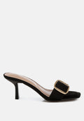 Acacia Buckle Strap Slip On Sandals-0