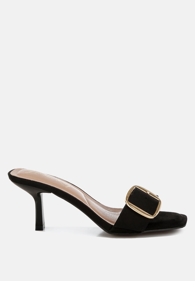 Acacia Buckle Strap Slip On Sandals-0
