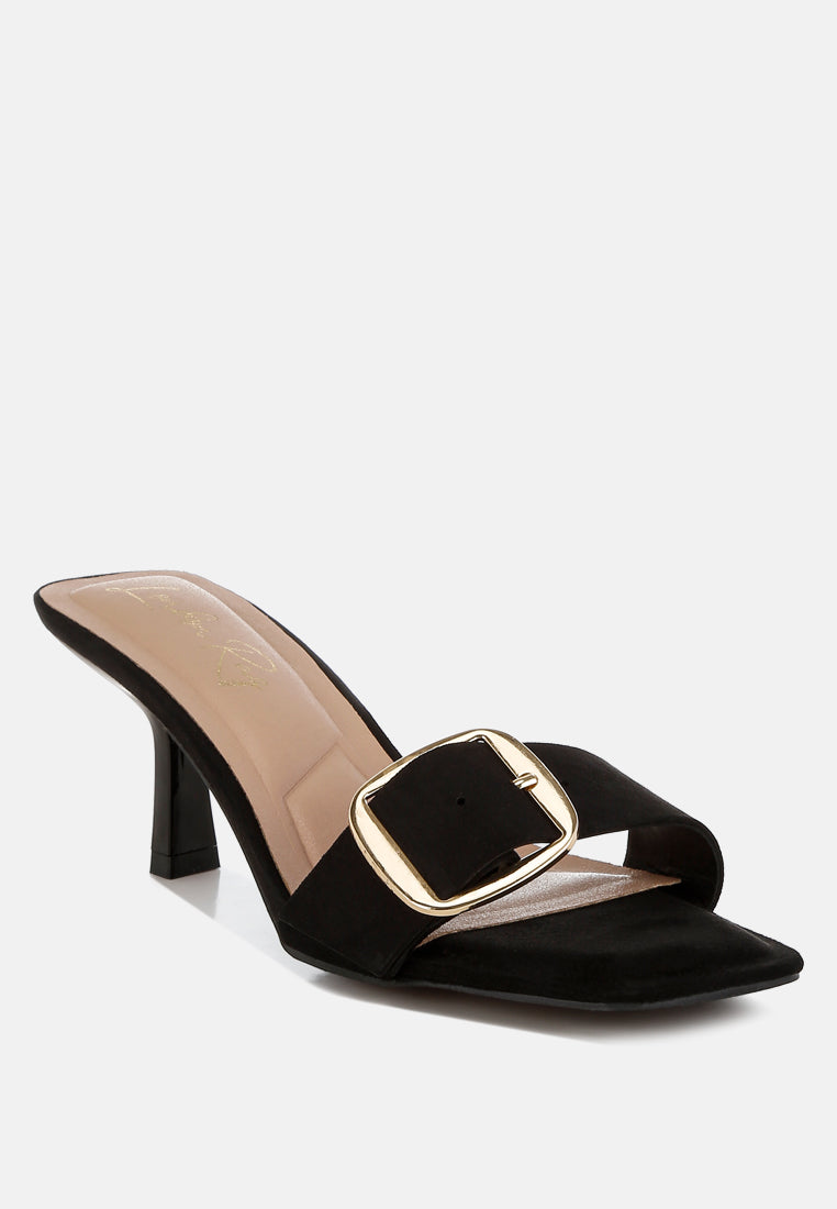 Acacia Buckle Strap Slip On Sandals-1