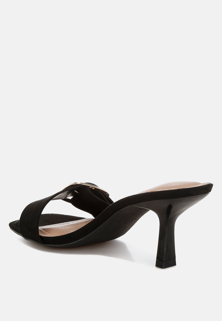 Acacia Buckle Strap Slip On Sandals-2