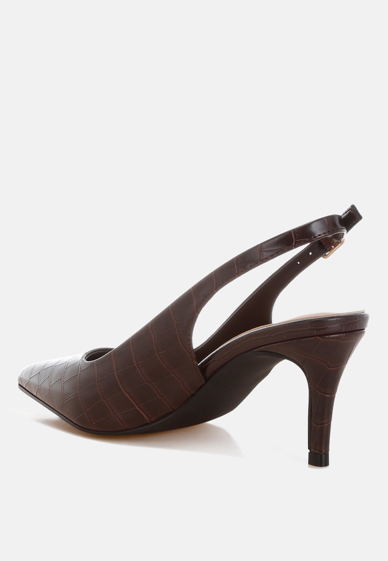Halins Pointed Toe Slingback Heels-3