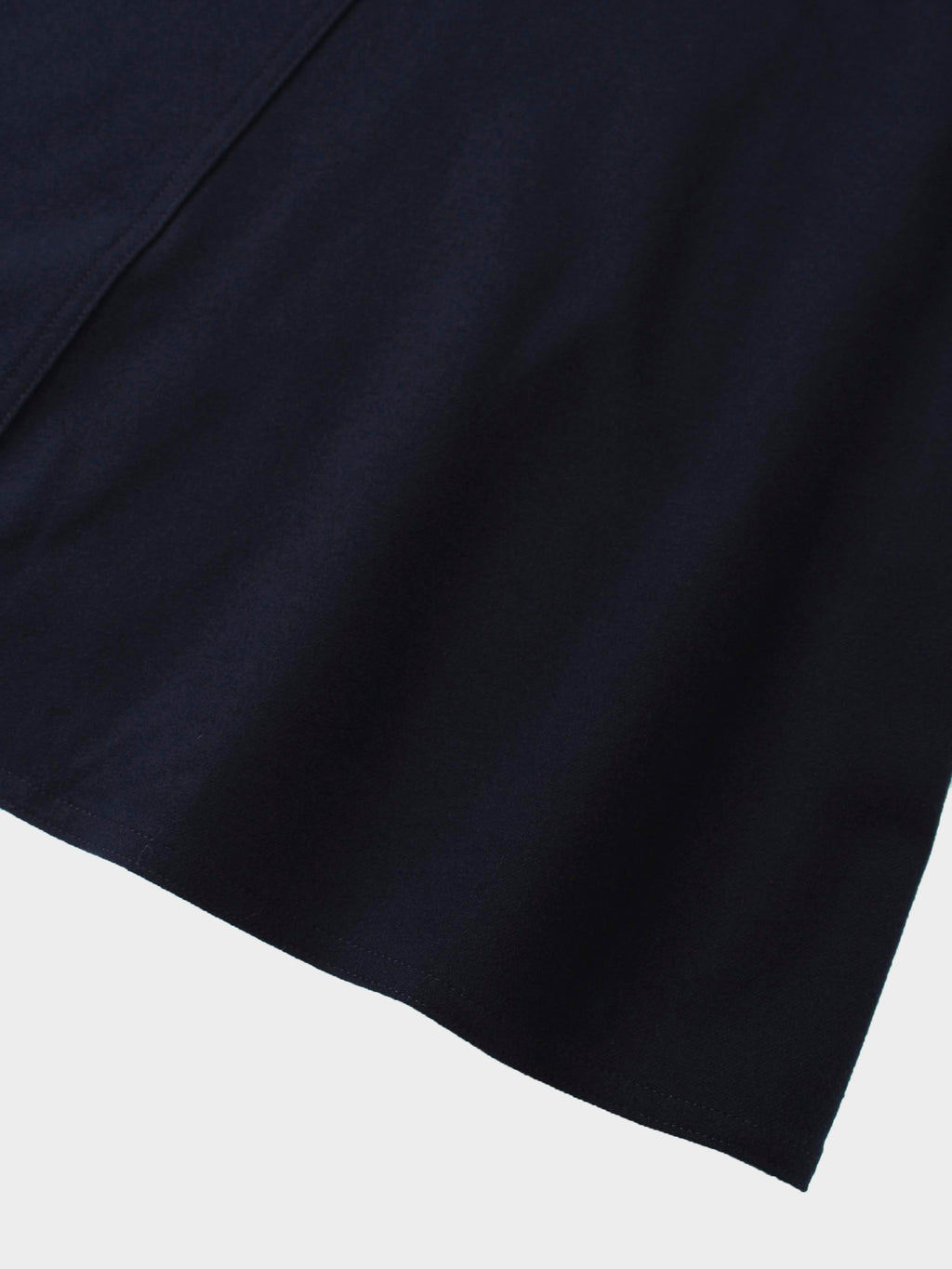 Wool Blend Yoke Skirt 37"-Navy