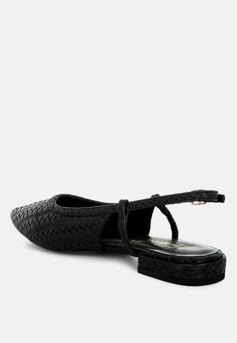 Kurina Woven Slingback Sandals