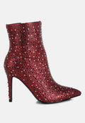 Lobelia Rhinestones Embellished Stiletto Boots