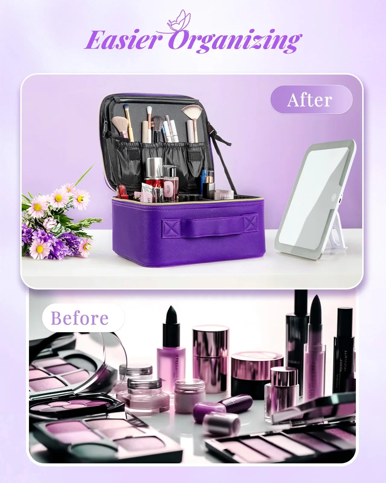 The Ritual Makeup Case — Organized, Elegant & Travel-Ready