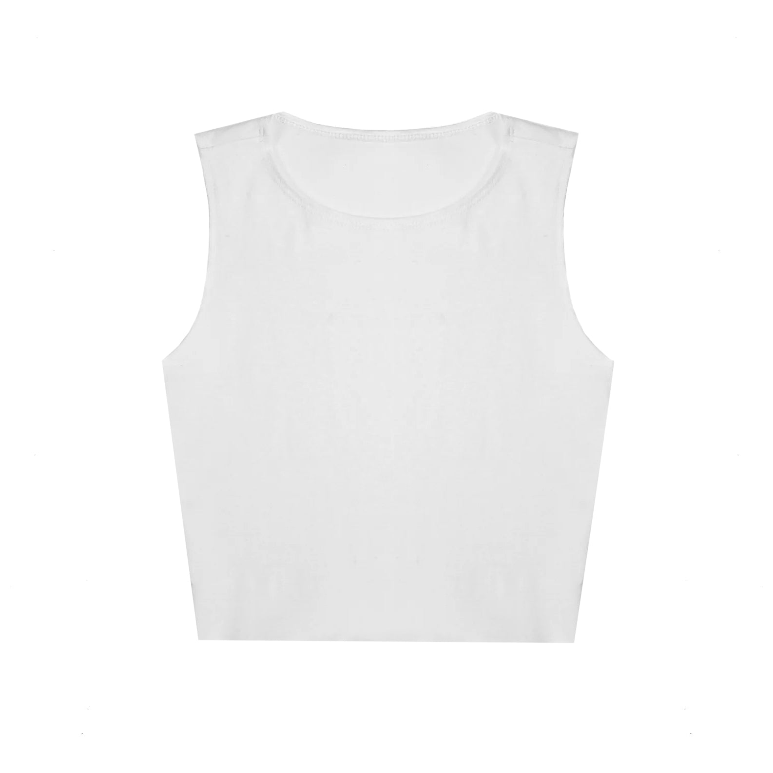 0895 - Women's Cropped Formfitting Muscle Tank-5
