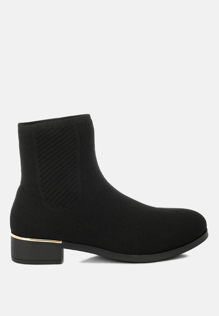 Rosamund Knitted Sock Boots-5