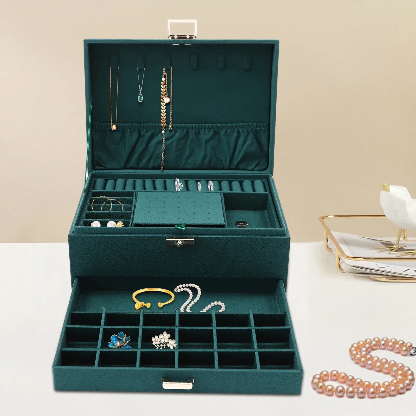 Elegant 3-Tier Jewelry Organizer
