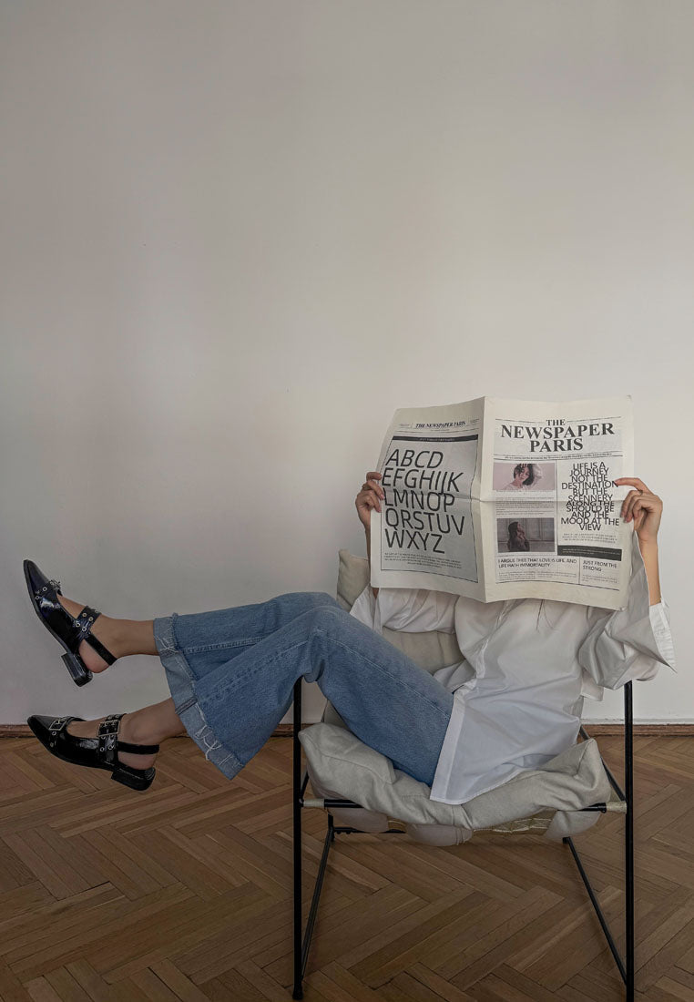 Betula Eyelets & Buckle Detail Flats