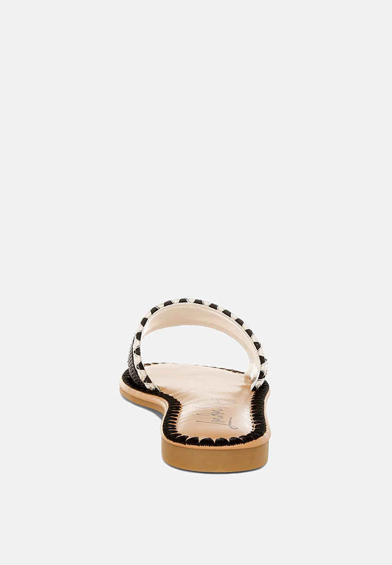 Getaway Beaded Saint Tropez Flat Slip Ons