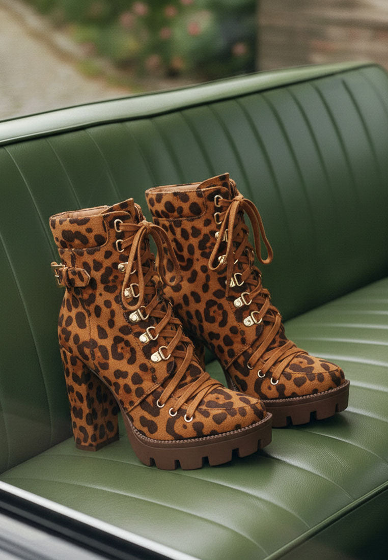 Fremont Leopard Print Chunky Boots-1