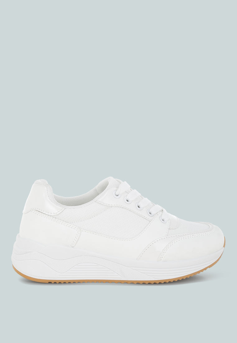Subasa Chunky Mesh Lace Up Sneakers