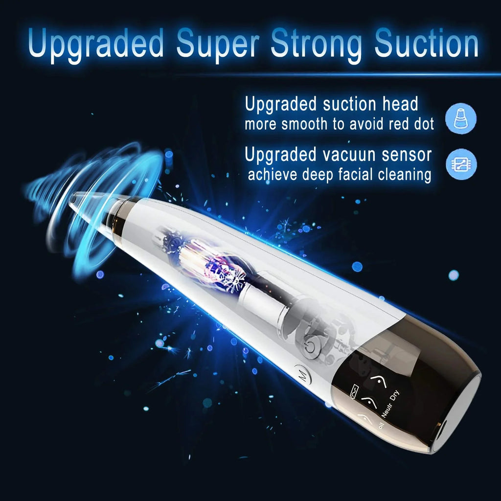 Upgraded Version Blackhead Remover Pore Vacuum Cleaner Pimple Extractor - Facial Pore Cleaner Pore Extractor, USB Rechargeable Blackhead Remover Vacuum with 5 Probes