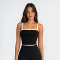 4014 - Women's Contrast Square Athletic Tank-0