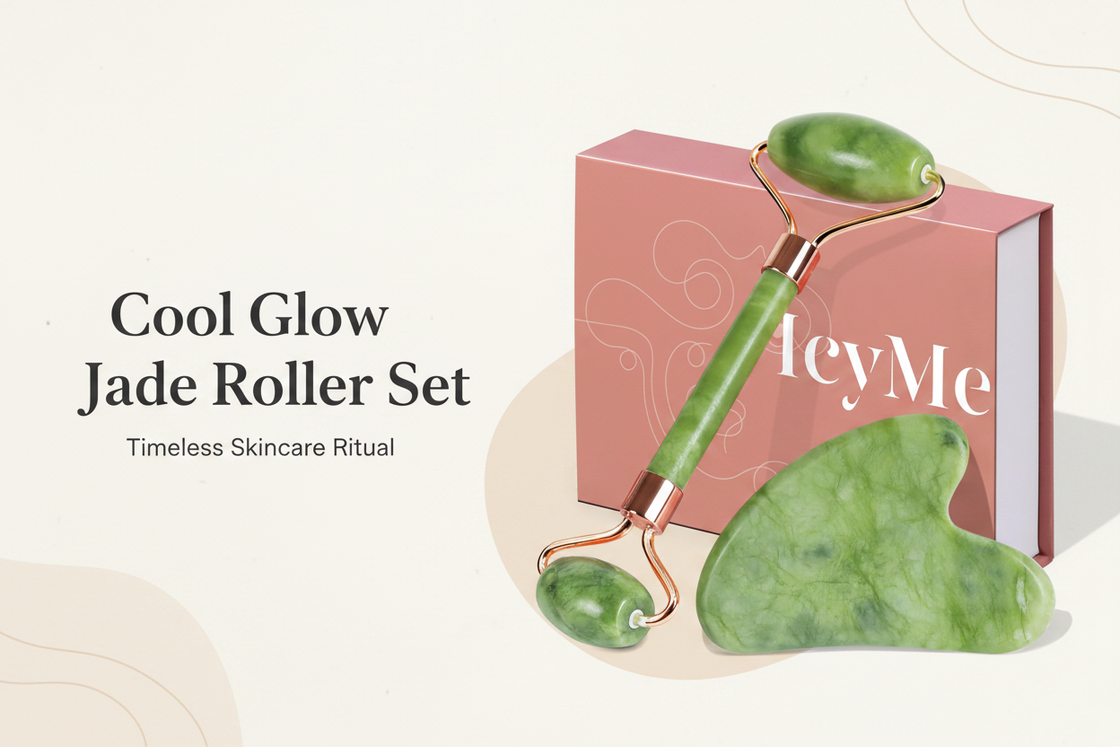 Cool Glow Jade Roller Set — Premium Editorial