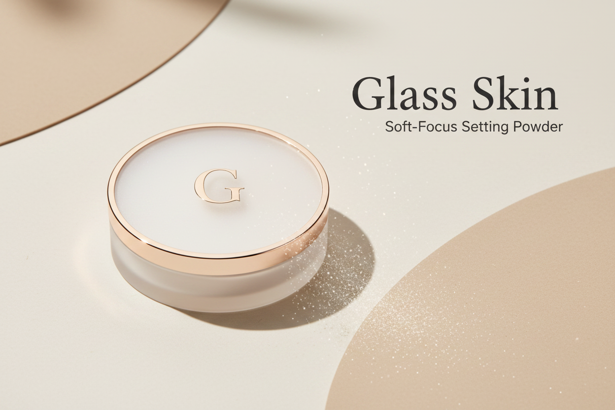 Glass Skin Soft-Focus Setting Powder — Premium Editorial