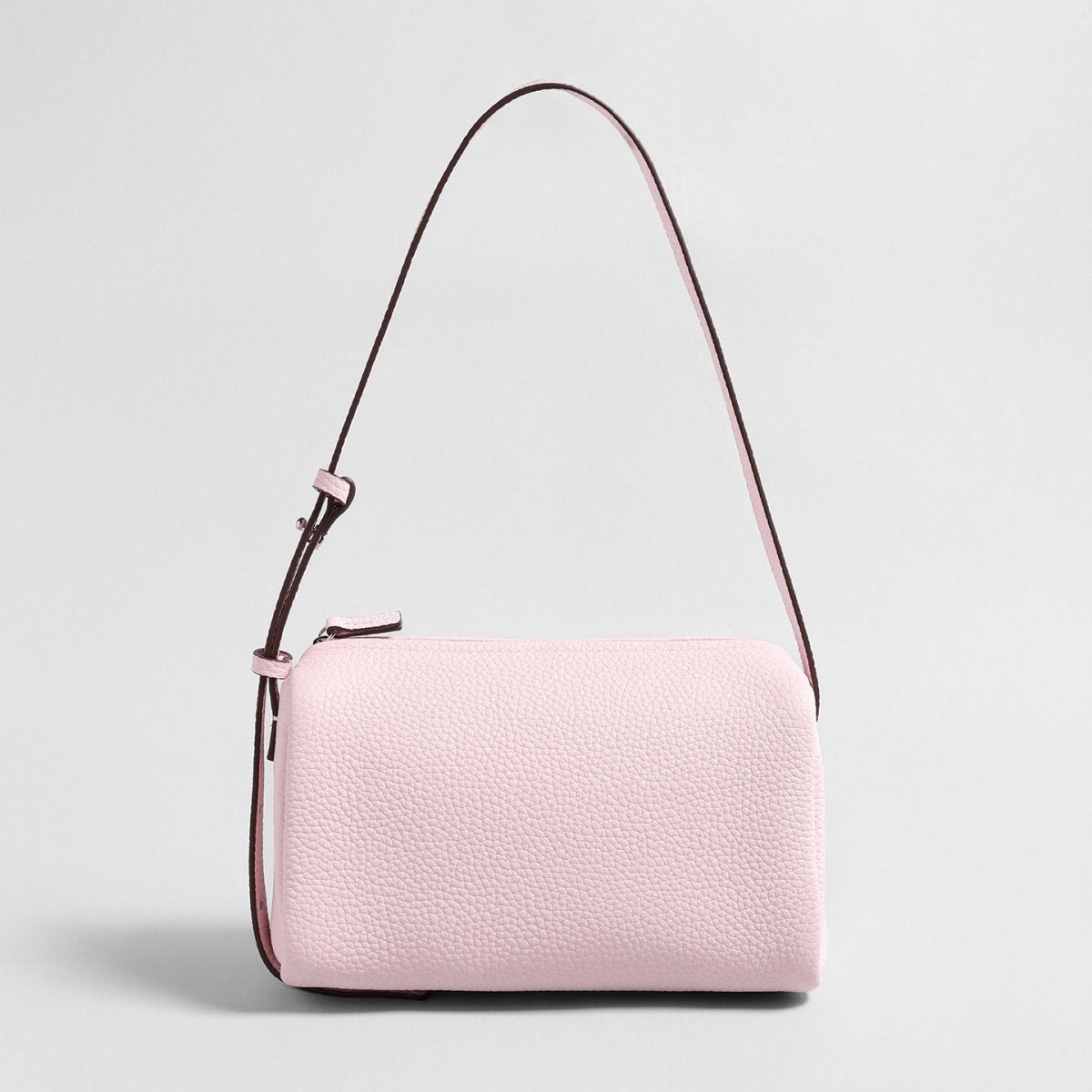 Premium Pebbled Calfskin Cylinder Bag – Trending Barrel Shoulder Crossbody-2